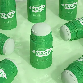 Puhastus Roheline Pulk Roheline Tee Kinni Mask Puhastav Hooldus Anti-akne Savi Õli Naha Valgendamine Kinni Baklažaan Kontrolli Ma X3T2