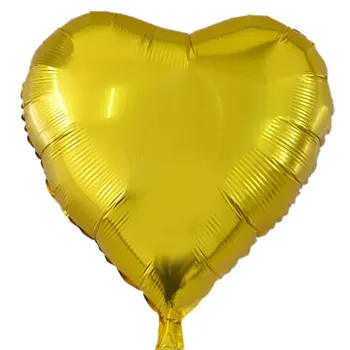 1tk 18 Tolline Värviline Süda Alumiinium Foolium Õhupallid Jaoks Sünnipäeva Teenetemärkide Lapsed Täiskasvanud Pulmad Valentine ' s Day Kolbides