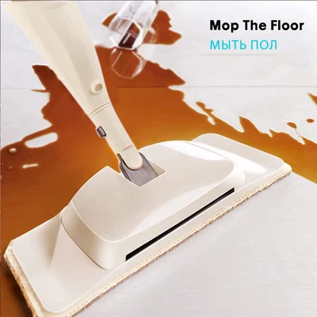 Märg Spray Mop 3 in 1 Mop puhul Peske Põrand Puhtamaks 360 Luud Täispuidust Põrandad Floorcloth Microfiber Padjad Kodumajapidamise Puhastus-Vahendid