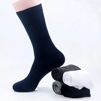 Sokid Must Valge Meeste Värviga 100 Puuvillased Sokid Kaua Meeste Vabaaja Kleit Meeste Sokid Business Casual Hingav Soks Sox Mees