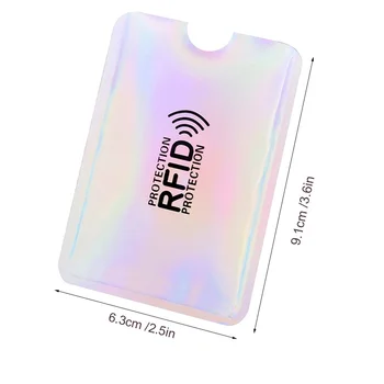 5TK Uus Anti Rfid-Panga ID-Kaardi Kate Blokeerimine Lugeja Lukk Juhul Kaitse Metallist Krediidi NFC Omanik Alumiinium Reisi Omanik