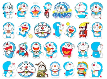 10/30/50tk/Set Anime Doraemon Graffiti Veekindel Rula Reisi Kohver Telefon, Sülearvuti Pagasi Kleebised Armas Tüdruk Lapsed