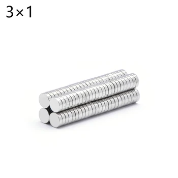 100tk Mini Väike N35 Ring Magnet 3x1 3x2 3x4 3x5 3x10 mm Neodüüm Magnet Alalise NdFeB Super Tugev Võimsad Magnetid