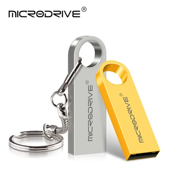 Mini key USB Flash Drive Kiip Kuldne metallist pen drive 64GB 8GB 16GB, 32GB 128GB memory stick pendrive flash tasuta kingitus võtmehoidja