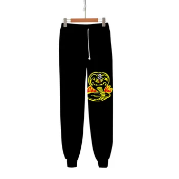 Classic Karate Kid Cobra Kai Higi Püksid Meeste/Naiste Elastne Vöökoht Lahti Joggers Püksid Püksid Vabaaja Pantalon Sweatpants