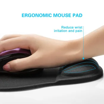 Uus Randme Ülejäänud Mouse Pad Non-Slip Alus Superfine Kiu Mälu Vaht Randme Ülejäänud Pad Ergonoomiline Mousepad Office Gaming Laptop ARVUTI