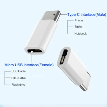 2tk Micro USB Type C Laadimise Adapter Realme 6i 6 5 Pro Q X XT X2 X50 Pro 5G USBC Telefon OTG-Liides