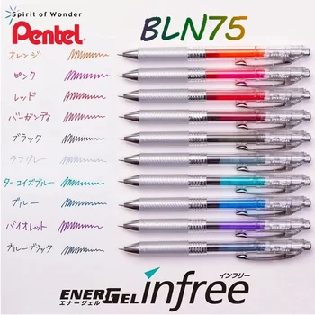1 Tk Jaapani Pentel BLN75 Geeli Pliiats Täitke Kiire-Kuivatamine Vajutage Läbipaistvat Värvi Täitke Varda Toru Pea Sile