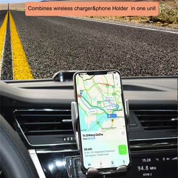 Qi Auto Juhtmeta Laadija Seista Kiire Laadimine on Automaatne Kinnitus Infrapuna Auto Induktsiooni iPhone 12 Pro Max XS Samsung S10 S20
