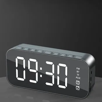 Uus A18 Ristkülikukujuline Subwoofer Peegel Traadita Bluetooth-Alarm Clock Speaker Tf Kaart Aux Ühendus Mobiiltelefonide Ipads