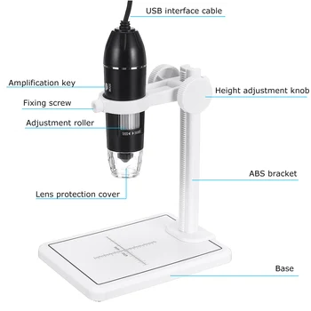3 IN 1 1600X 2MP 1080P Digital Microscope Tüüp-C/Micro-USB-Luup Elektroonilise Endoscope Laboris PC Elektroonilise Remont