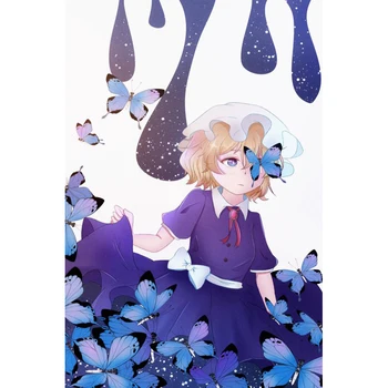 Anime Maribel Hearn Plakat, Lõuend Kangas Seina Art Plakati Print Maali Laadi Teenetemärgi Uute Tulijate Pilte Kaasaegse Kodu Decor