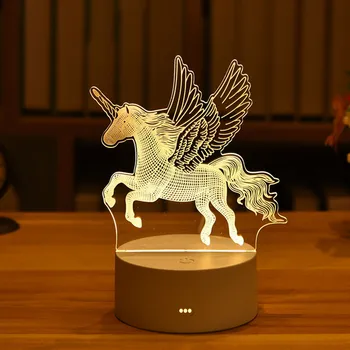 Ystävänpäivä Kingitus, Pulm ARMASTUS 3D Lamp Akrüül LED Night Light Kaunistamiseks Beebi Dušš Kids Sünnipäeva Küülik Lihavõtted Decor