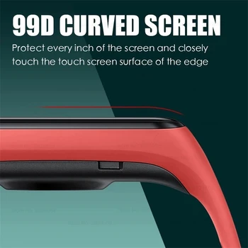 3TK 9D Kaardus Pehme Kaitsva Klaasi Samsung Galaxy Fit2 Mahub 2 Täielikult Katta Ekraani Kaitsed Film Smartwristband Tarvikud
