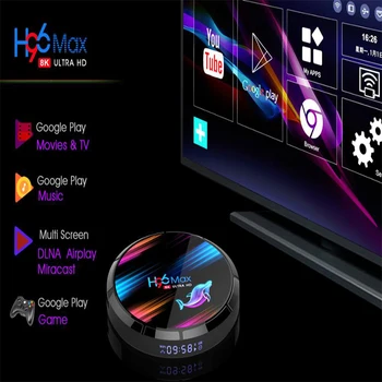 H96 MAX X3 Amlogic S905X3 Smart TV BOX 4GB 128GB 8K Android TV Android 9.0 topelt Wifi2.4G/5.0 G 1000M BT4.0 H96MAX Android TV BOX
