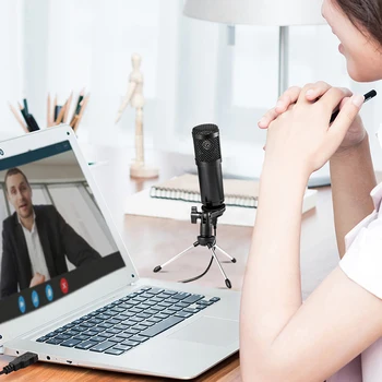 USB Mikrofon professionnel registreerimine telefoni YouTube 'i Mäng Podcast Sülearvuti Metallist Mikrofon Skype' i Vestluse Mäng Podcast