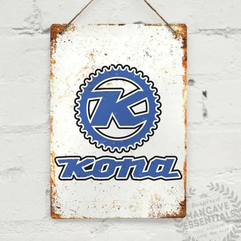 Retro Kona Mountain Bike Vintage Metallist Seina Märk Tahvel Mancave Tsükli MTB Rada