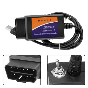 ELS27 ELM 327 HS/MS SAAB FORScan eest, Mazda, Ford, Lincoln, Mercury Avada Peidetud Funktsioone PATS programmeerimine ELM327 V1.5. USB