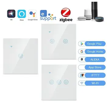 1/2/3/4 Gang EWelink ELI Standard, WiFi Seina Light Touch Lüliti Vaja Töötab Värav Google ' i Kodu Amazon Alexa Smart Home