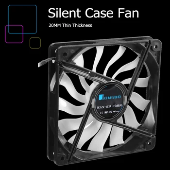 JONSBO 12020 ultra-õhuke fan 120mm Silent Lauaarvuti Chassis Fan CPU Jahuti Ventilaatori 4Pin 3Pin PC Case Fan arvuti