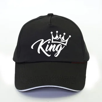 Kuningas, Kuninganna Baseball Cap prindi Täht Hip-Hop Müts Casquette Mehed Naised Isa Luu Suvel Paar Väljavalitu Vabaaja Snapback Mütsid