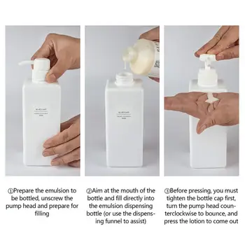 650ml Šampoon, dušigeel Vajutage Pudel Plastikust Tühi Dosaatori Pump Paagi Kaasaskantavad Vahendid Reisi