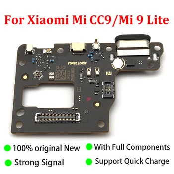 Originaal Jaoks Xiaomi Mi 9 Lite Mi9 Lite / Mi CC9 CC 9 USB-Laadija Laadimise Port, Doki Ühenduspesa Mikrofon Juhatuse Flex Kaabel