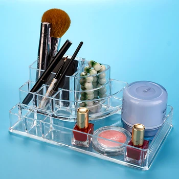 Läbipaistev akrüül multi-layer sahtel kosmeetika ladustamise kasti Desktop loominguline ehted ladustamise kasti puhul meik kosmeetika korraldaja