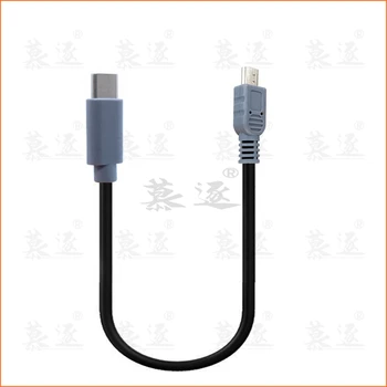 USB Tüüp C 3.1 Meeste Miniµ USB 5 Pin B Male Plug Converter OTG Adapter Lead Data Kaabel Mobiil Macbook 25cm / 1m 3ft