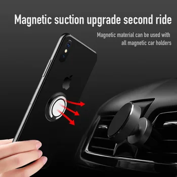 1tk Pööratav Õhuke Magnet Metalli Sõrme Sõrmus Telefoni Omanik 360 Kraadi Ringi Nutitelefoni Pesa Magnet Nutitelefoni Metallist Käepide