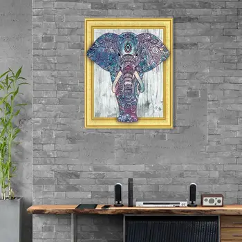 5D DIY Erilise Kujuga Teemant Maali Elevant ristpistes Käsitöö Komplektid Seina Art Canvas Size Approx40*50 Cm, Värvi, Nagu on Näidatud