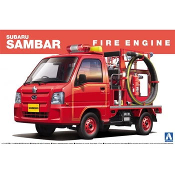 AOSHIMA Koguda Mudel Autod 1/24 SUBARU SAMBAR Tuletõrje veoauto #01417