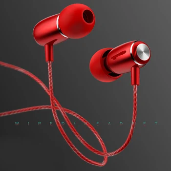 In-ear Juhtmega Kõrvaklapid 3D Surround Stereo 3.5 mm Universaalne Peakomplekt Muusika Mäng Earbuds Kõrvaklapid