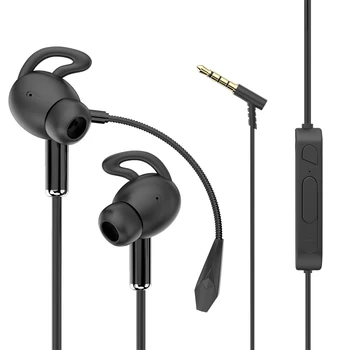 3.5 mm Juhtmega Gaming Kõrvaklapid Kõrva Stereo, Bass Peakomplekt Ümbritsevale Luksus Earbuds Koos Mic iPhone, iPad, Samsung Xiaomi OnePlus