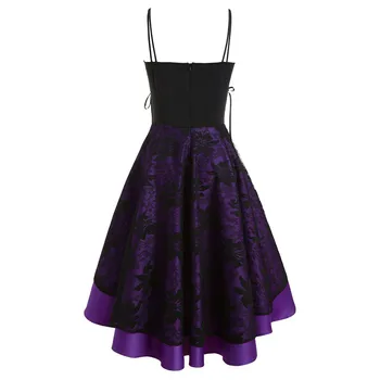Plus Suurus Kleit Naiste Gooti 2021 Womne Vintage Kõrge Hinne Cami Sidemega Lace Up Kõrge Madal Kleit, Pidu Kleit