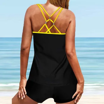 Uued Sexy Bikini Naiste Tankini Suur Ujumistrikoo Digital Print Suspender Beach Split trikoo Suvel Ujumisriided, Pluss Suurus S-5XL