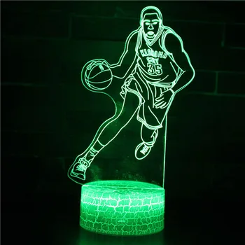 Korvpalli Tähed 3D LED Öösel Tuled Kodu Kaunistamiseks USB Led Tabel Lamp Magamistuba Öö Valguses Tuba Decor Fännid Poisid Sünnipäeva Kingitus