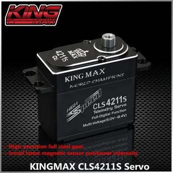 KINGMAX CLS4211S--80g 42kg.cm, digitaalne,standard telemeetria 25T servos veekindel IP67 klassi
