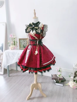 Anime VTuber Hololive Houshou Mere Igapäevane Kleit Ühtne Komplekt Armas Sobiks Cosplay Kostüüm Naistele Halloween Tasuta Kohaletoimetamine 2021New