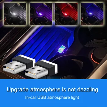 Mini LED Car Light USB Atmosfääri Kerge Fiat Viaggio Abarth Punto 124 125 500 Car Styling