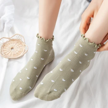 Satsiline armastus prindi sokid armas street style jaapani mood naiste puuvillane calcetines harajuku skarpetki naine sokken kawaii meia