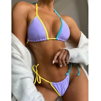 2021 Uued Sexy Bikini Supelpüksid Naiste Kaks Tükki Ujumistrikoo Naine Brasiilia Ujumispüksid Suvel Rannas Kanda Ujumine Ülikond Biquini