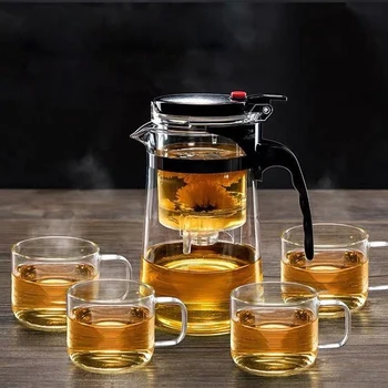500ML 700ML 900 ML Klaasi Tee Pot kuumakindel Nõu W Infuser Kohvi Komplekt Taimsete Lill, Piima, Mahla