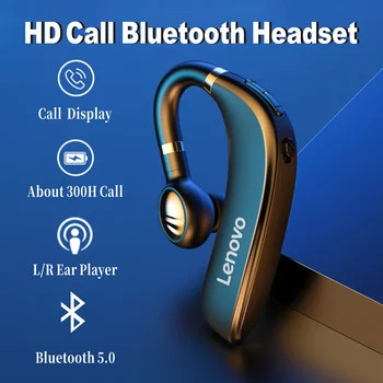 Lenovo HX106 5.0 Bluetooth Kõrvaklapid HD Kõne Traadita Veekindel Peakomplekt Mic Sõidu Kohtumine HIFI Stereo Müra Vähendamine