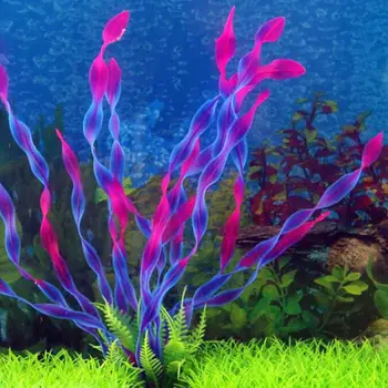 35CM Kunstlik Veealuste Taimede Akvaariumi Kala Tank Teenetemärgi Roheline Lilla Punane Vesi Muru Simulatsiooni Maastiku Teenetemärgid