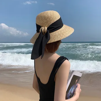 2021 Käsitsi Valmistatud Suve Mütsid Naistele Raffia Elegantne Pearl Õled Päike Müts Ühise Põllumajanduspoliitika Lady Tüdrukud Panama Beach Floppy Naine Travel Mütsid