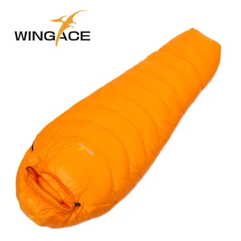 WINGACE Täitke 600 G 1000 G Hane alla magamiskott muumia ultralight matk uyku tulumu väljas mägironimine telkimine une kott