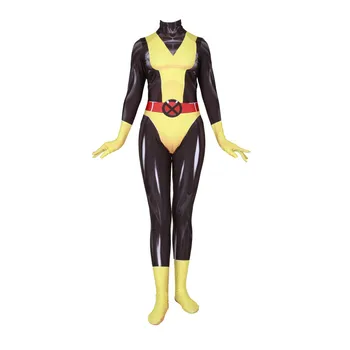 X-Mehed Tormi Jean Hall Kitty Pryde Shadowcat Psylocke Sobiks Cosplay Kostüüm Super Kangelane Bodysuit Kombekas Zentai Lapsed, Naised