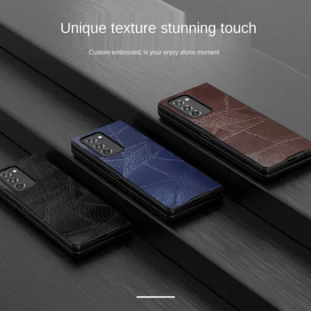 Galaxy Murra 2 Juhtumi Puhul Galaxy Z Fold2 5G Ehtne Nahk Mobiiltelefoni Shell 5 Värvid Valikuline Uued tooted