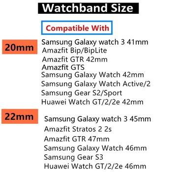 20mm 22mm Vaadata Rihma Huami Amazfit GTS Smart Bänd Xiaomi Amazfit GTR 42mm Silikoon Käevõru Sport Asendamine Käepael
